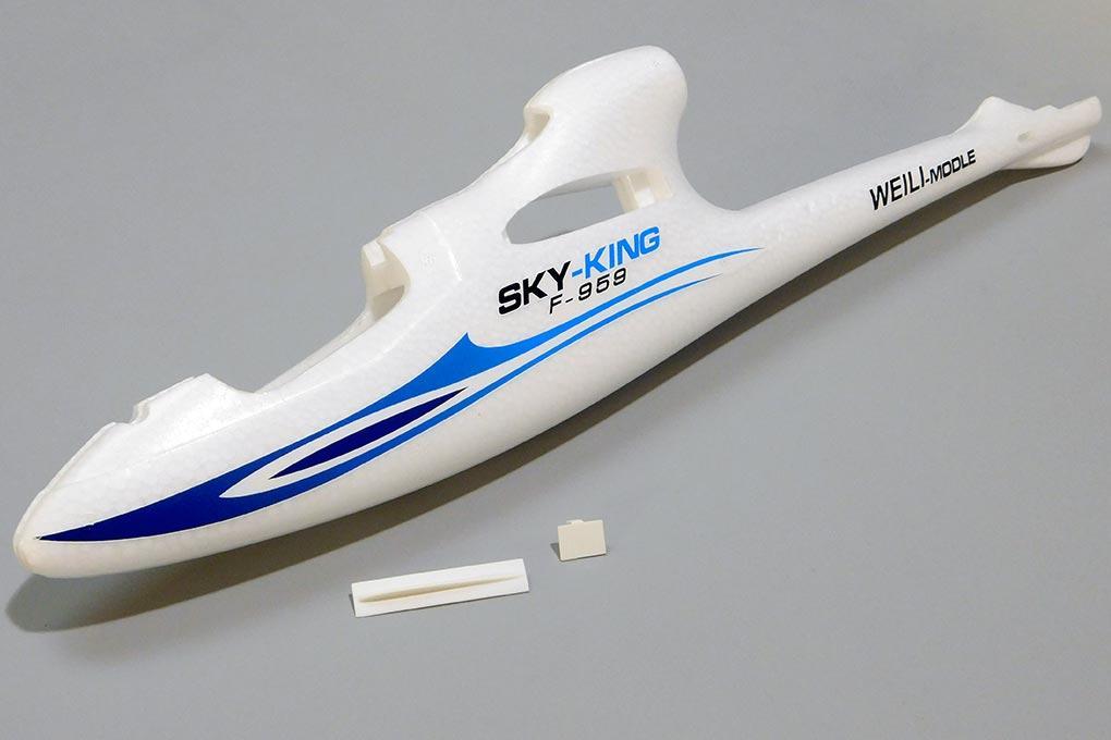 XK Sky King Glider Blue 750mm Fuselage WLT F959 001 BLUE Motion RC Europe