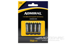 Load image into Gallery viewer, Admiral 750mAh 1.2V NiMH AAA Rechargeable Batteries (4 Pack) ADM6025-005
