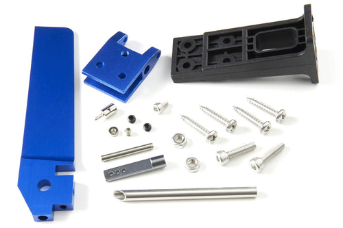 Bancroft 950mm Motion DV Blue Anodized Aluminum Rudder and Composite Mount Set BNC1071-103