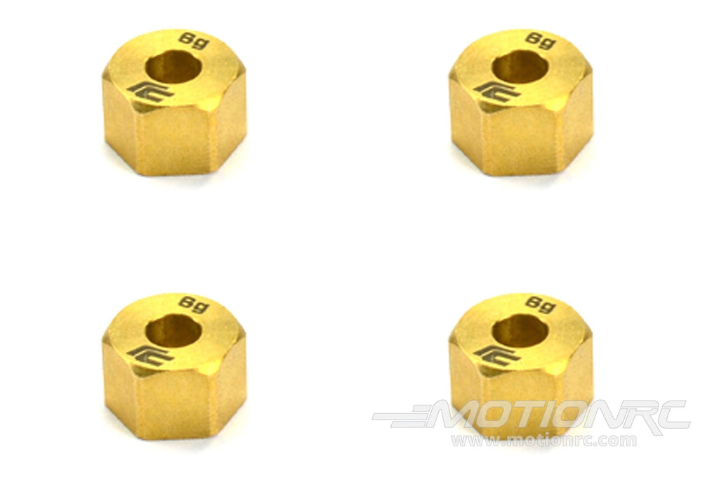 Carisma SCA-1E Brass Wheel Hex Set (4) CIS16083