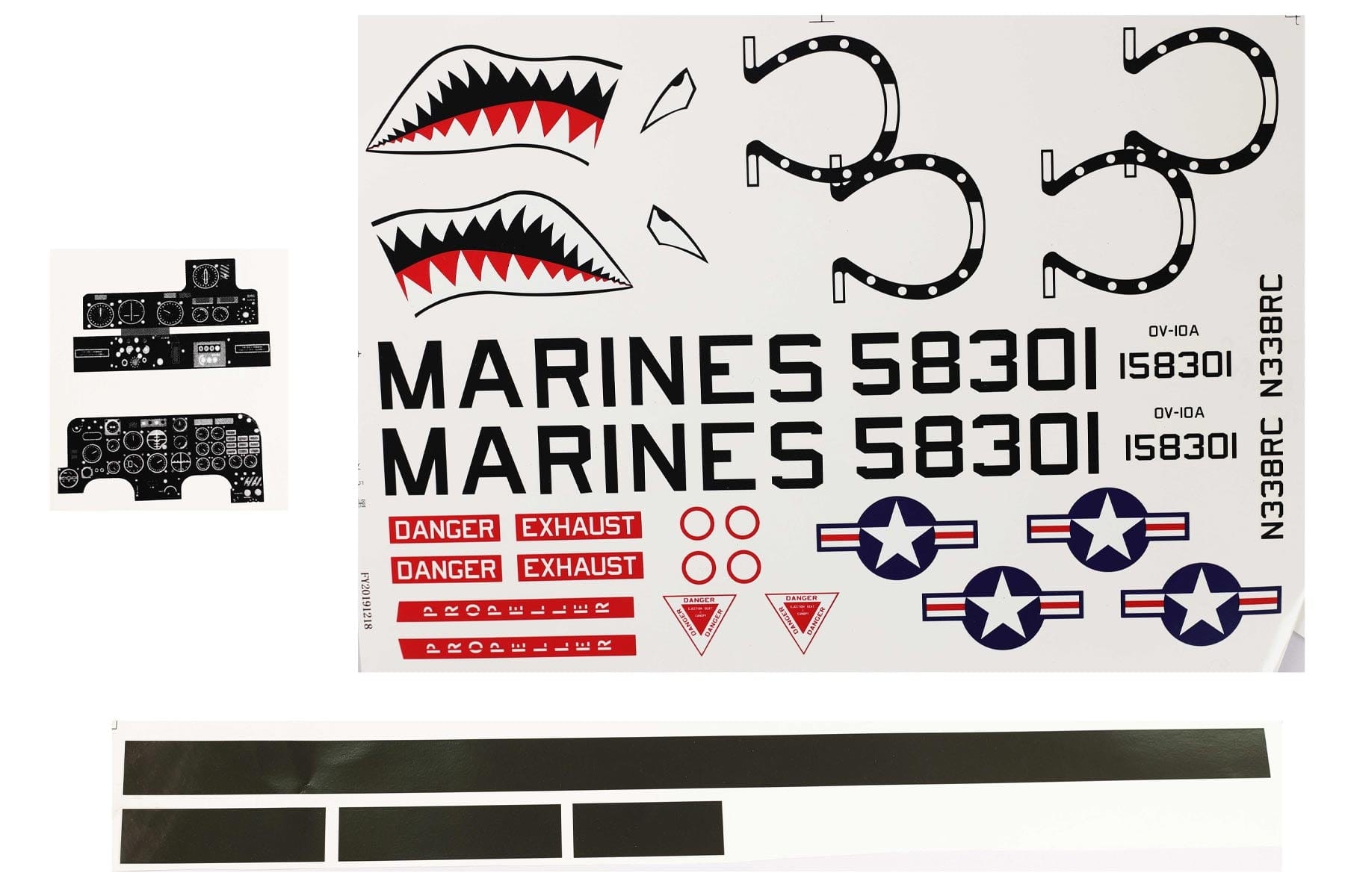 FlightLine 1400mm OV-10 Bronco Decal Sheet FLW30507