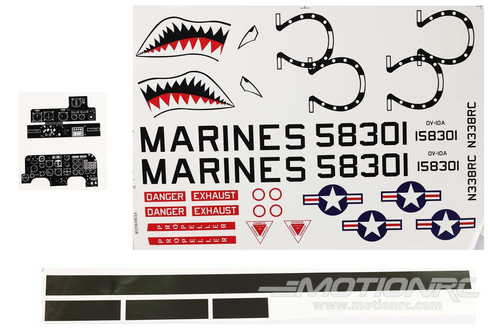 FlightLine 1400mm OV-10 Bronco Decal Sheet FLW30507