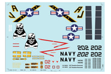 Load image into Gallery viewer, Freewing 64mm EDF F-14 Tomcat Water Slide Decal Set A FJ1141107A
