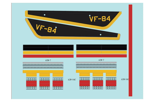 Freewing 64mm EDF F-14 Tomcat Water Slide Decal Set B FJ1141107B