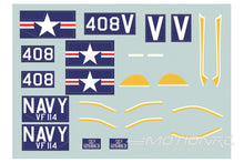 Lade das Bild in den Galerie-Viewer, Freewing 64mm F9F Panther Blue Decal Set FJ1032107
