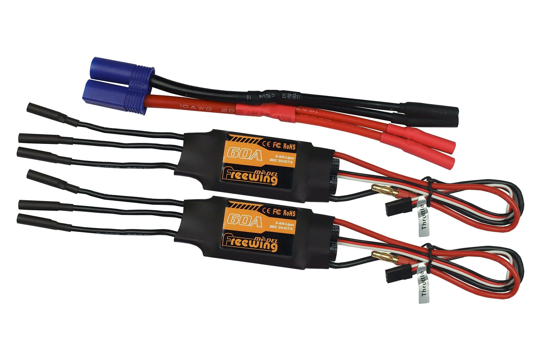 Freewing 70mm EDF Me 262 60A Dual Brushless ESCs 262D002001