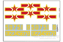 Load image into Gallery viewer, Freewing 90mm EDF PLAAF J-10A Water Decal Set B FJ3211107B

