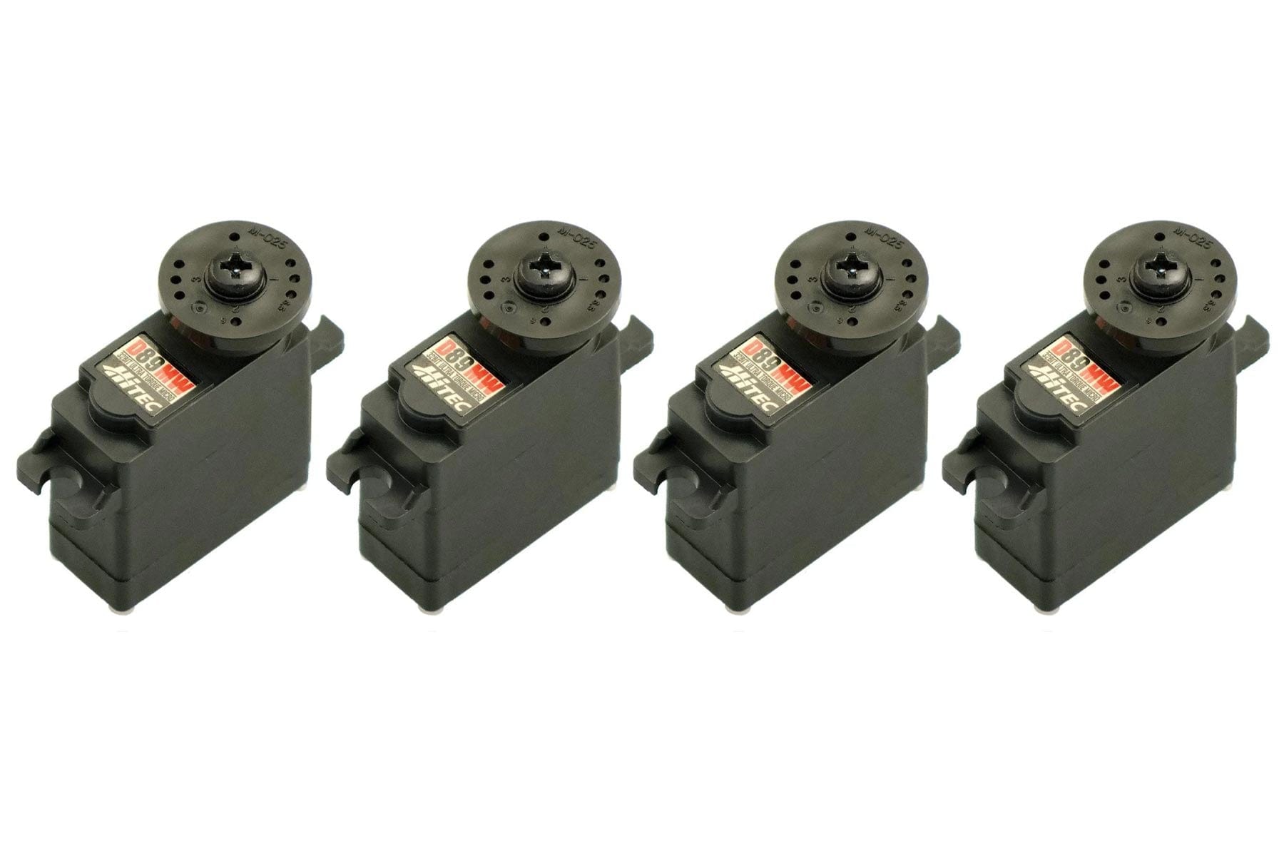 Hitec D89MW 32-Bit Wide Digital Voltage Metal Gear Micro Servo Multi-Pack (4 Servos) HRC6005-036
