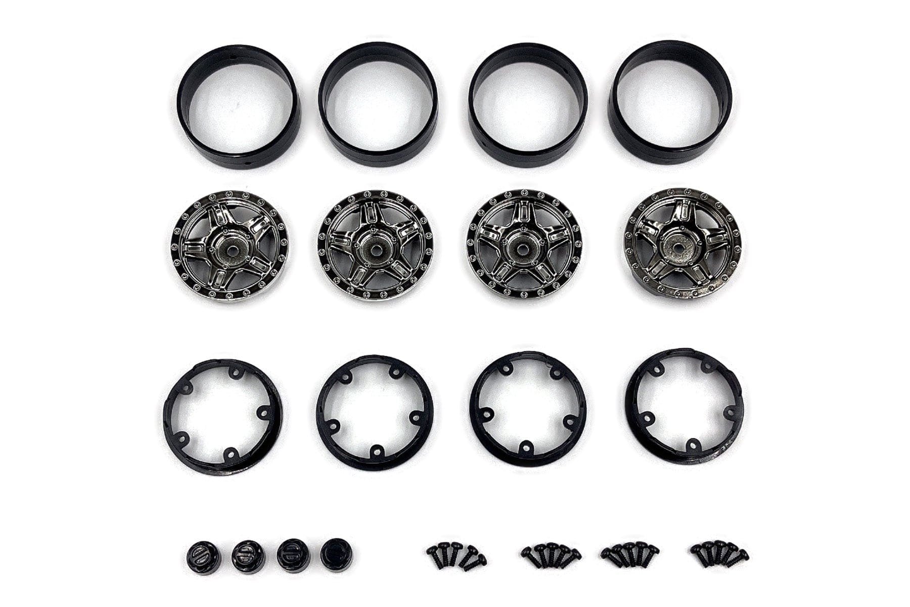 Hobby Plus 1/18 Scale Black Chrome Deep Star 1.2