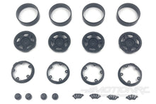 Load image into Gallery viewer, Hobby Plus 1/18 Scale Black Deep Star 1.2&quot; Beadlock Wheels HBP240500
