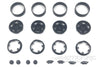 Hobby Plus 1/18 Scale Black Deep Star 1.2" Beadlock Wheels HBP240500