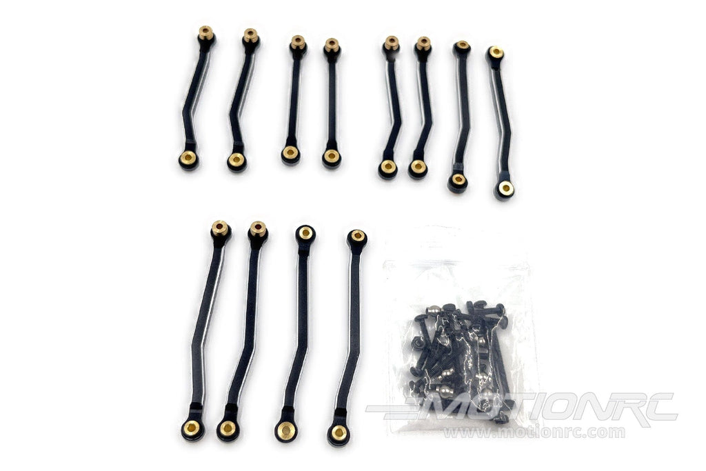 Hobby Plus 1/18 Scale CR18P Black 6x6 Aluminum High Clearance Link Set HBP240474