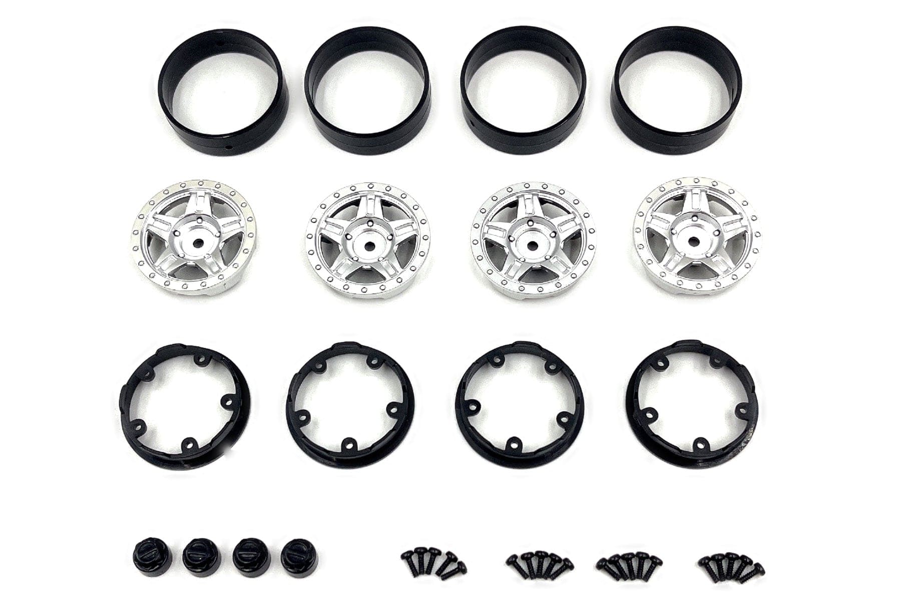 Hobby Plus 1/18 Scale Satin Silver Deep Star 1.2