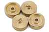 Hobby Plus CR-18P Machined Brass Wheel 7mm Hex Set (4) HBP240511