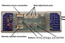 Lade das Bild in den Galerie-Viewer, Lemon 10-Channel DSMX Compatible Telemetry Receiver with Gyro Stabilization LM0087VP
