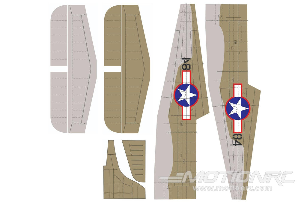 Nexa 1540mm A-24 Banshee Covering Set - Fuselage and Tail NXA1018-108
