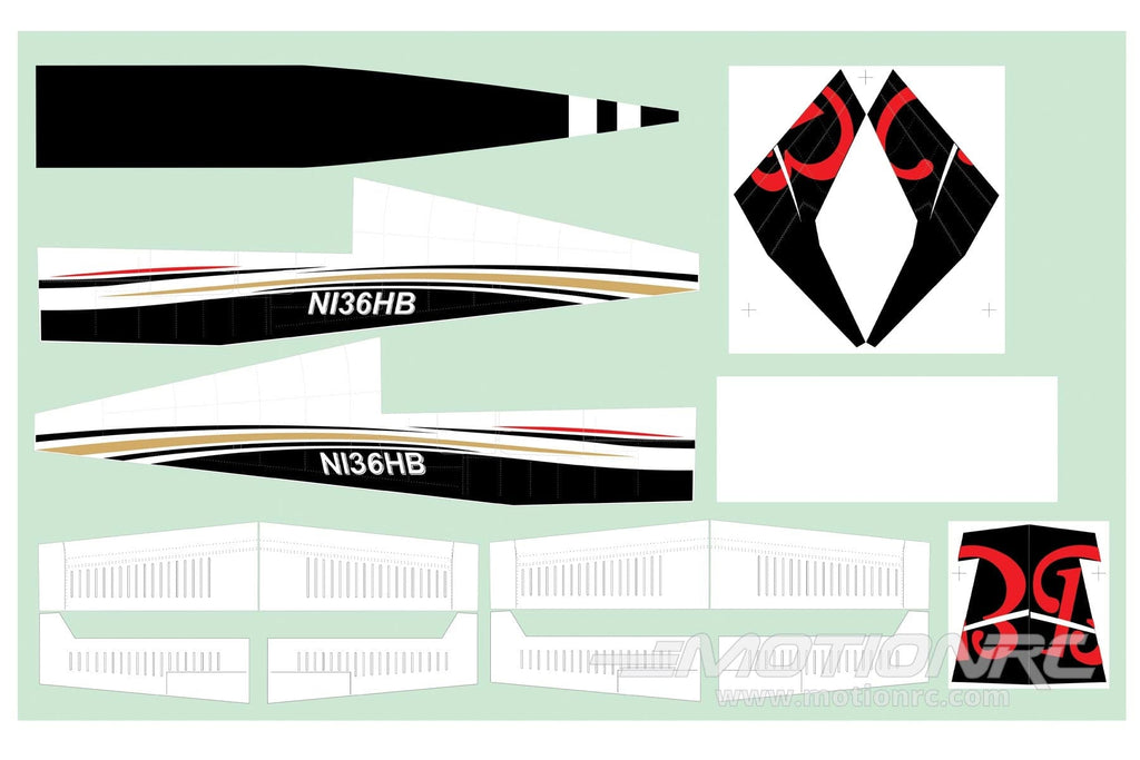 Nexa 1580mm G36 Sport Covering Set (Fuselage & Tail) NXA1014-108