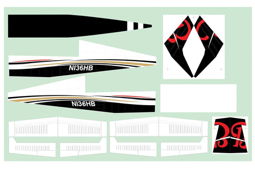 Nexa 1580mm G36 Sport Covering Set (Fuselage & Tail) NXA1014-108