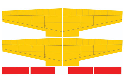 Nexa 1620mm Marchetti SF-260 BE Covering Set (Wing) NXA1026-108