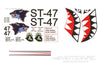 Nexa 1620mm Marchetti SF-260 BE Decal Set NXA1026-105