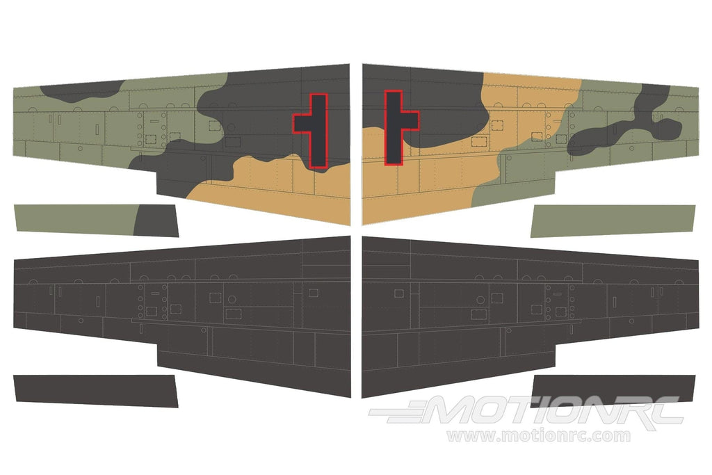 Nexa 1730mm A-26 Invader Camo Covering Set - Wing NXA1021-109