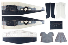 Load image into Gallery viewer, Nexa 1800mm F4U Corsair &quot;Big-Hog&quot; Covering Set - Fuselage and Tail NXA1074-107
