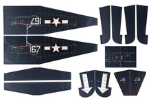Load image into Gallery viewer, Nexa 1800mm F4U Corsair &quot;White 167&quot; Covering Set - Fuselage and Tail NXA1074-207
