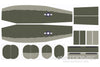 Nexa 2800mm B-24 Liberator Olive Drab Covering Set - Fuselage And Tail NXA1036-108