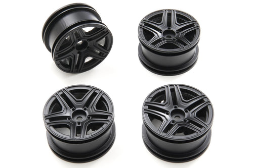 Primus 1/12 Scale PC12 Aluminum Wheel Set Black (4) PRM5016-019