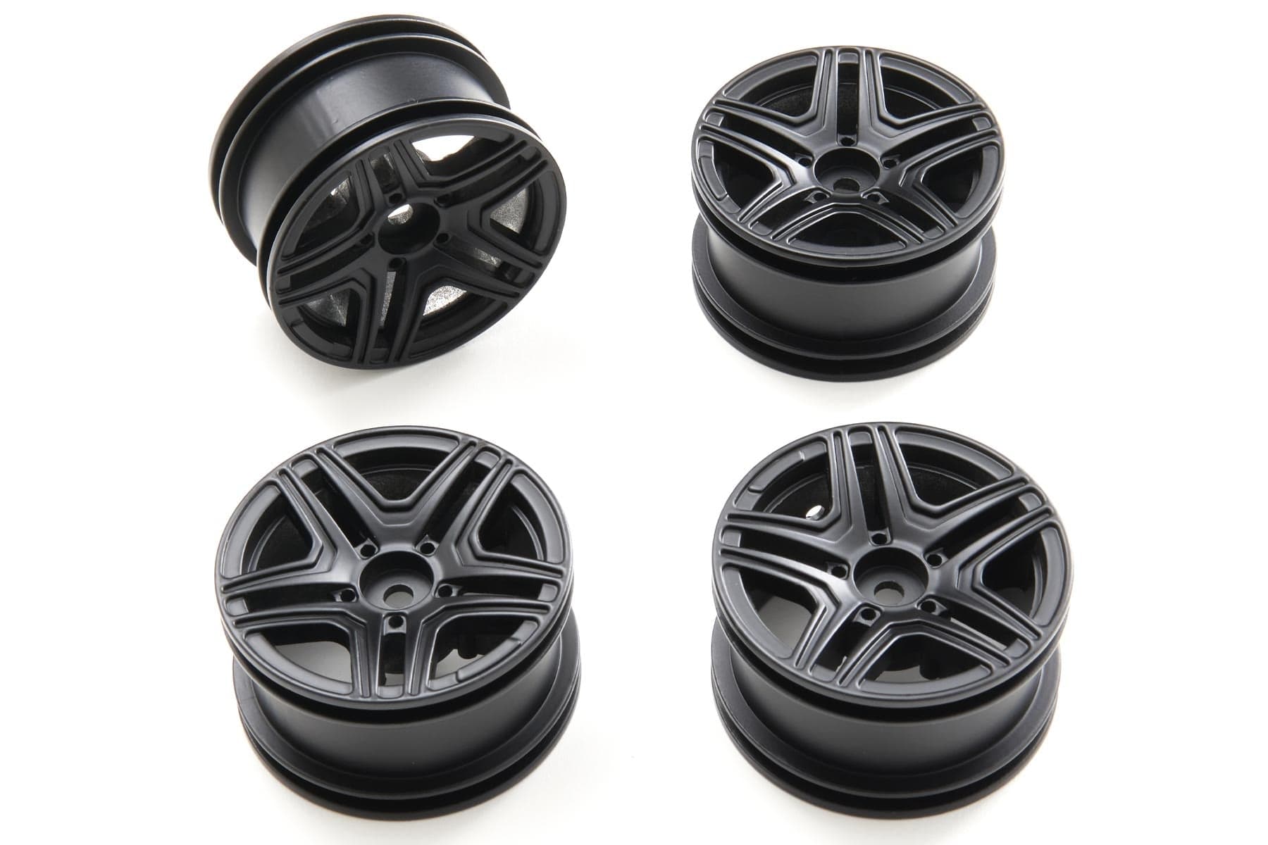 Primus 1/12 Scale PC12 Aluminum Wheel Set Black (4) PRM5016-019