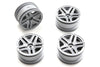 Primus 1/12 Scale PC12 Aluminum Wheel Set Silver (4) PRM5016-020