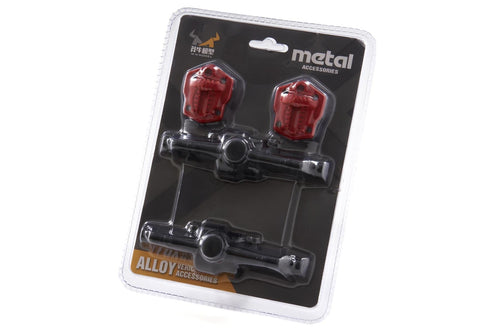 Primus 1/12 Scale PC12 Black Metal Front/Rear Axle Set PRM7012-118
