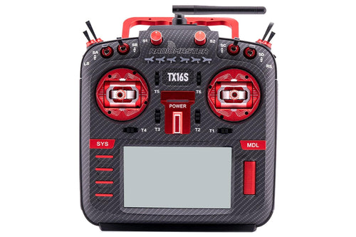 RadioMaster TX16S MKII MAX AG01 16-Channel ELRS (LBT) Transmitter - Red HP0157-0026-RED-LBT