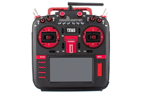 RadioMaster TX16S MKII MAX HALL V4.0 16-Channel ELRS (LBT) Transmitter - Red 299.99