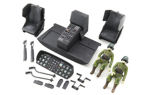 Roban 600 Size UH-1N Iroquois Complete Cockpit Set RBN-HSB-UH1NCPT6