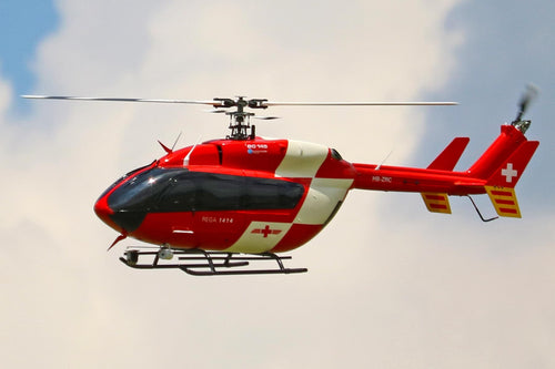 Roban EC-145 Red and White 800 Size Scale Helicopter - ARF RCH-145T1-ROT-WeiB-800