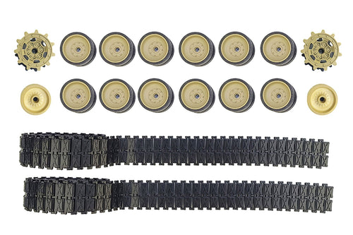 Tongde 1/16 Scale German Leopard 2A7 Plastic Tracks, Sprockets, Drive Wheels, and Road Wheels Set TDE1010-106