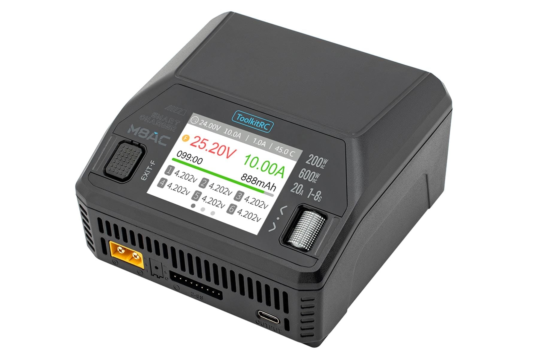 ToolkitRC M8AC 600W 8 Cell (8S) LiPo AC/DC Multifunction Battery Charger TK14000EU
