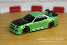 Load image into Gallery viewer, Turbo Racing Drift Car Green 1/76 Scale 2WD with Gyro - RTR TBRC64G
