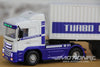 Turbo Racing White 1/76 Scale Semi Truck with Trailer - RTR TBRC50W