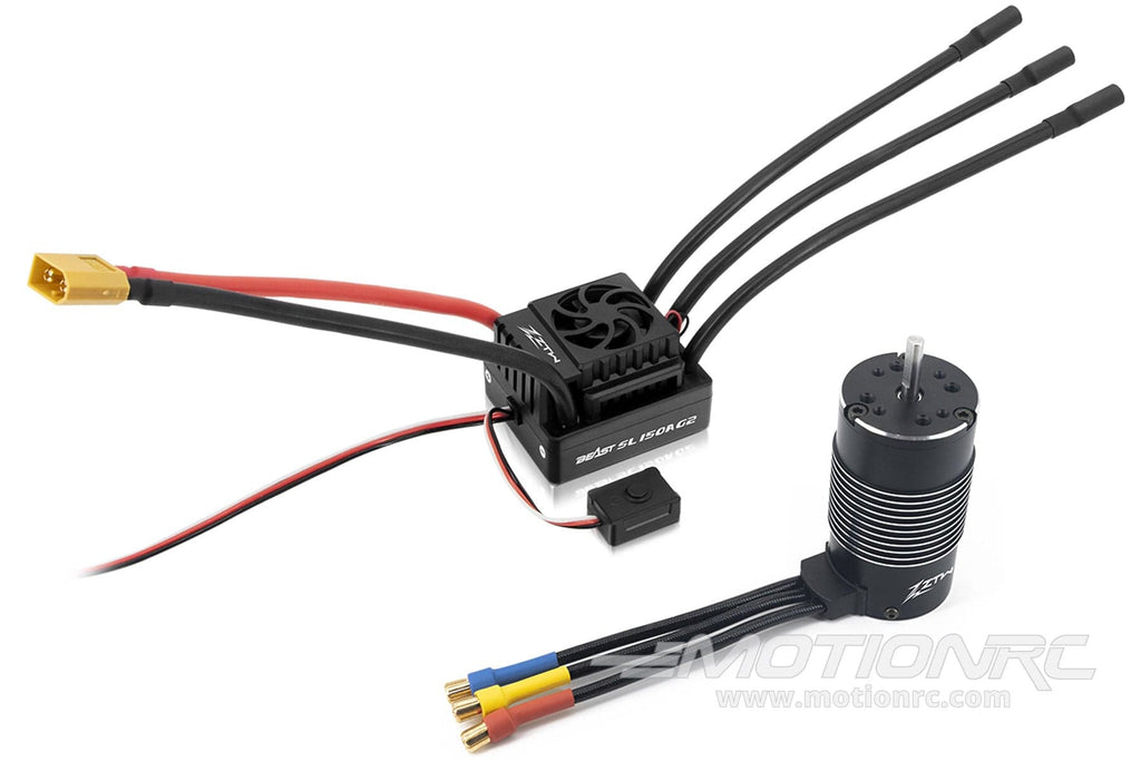 ZTW Beast G2 1/8 Scale 150A 6S Brushless ESC and 2150Kv Motor Combo ZTW1115041