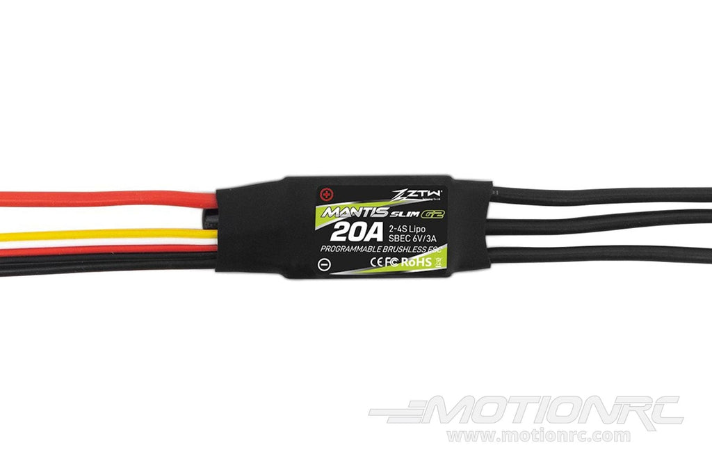 ZTW Mantis Slim G2 20A ESC with 3A SBEC ZTW2020211