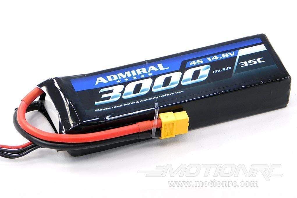 Admiral 3000mAh 4S 14.8V 35C LiPo Battery with XT60 Connector EPR30004X6
