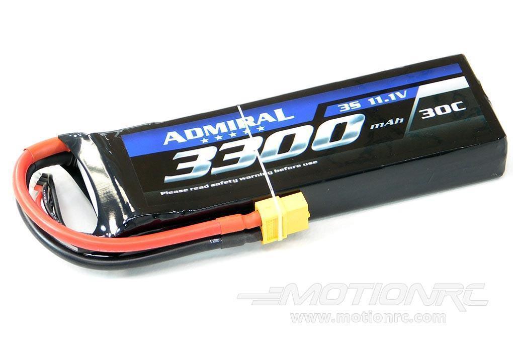 Admiral 3300mAh 3S 11.1V 30C LiPo Battery with XT60 Connector EPR33003X6