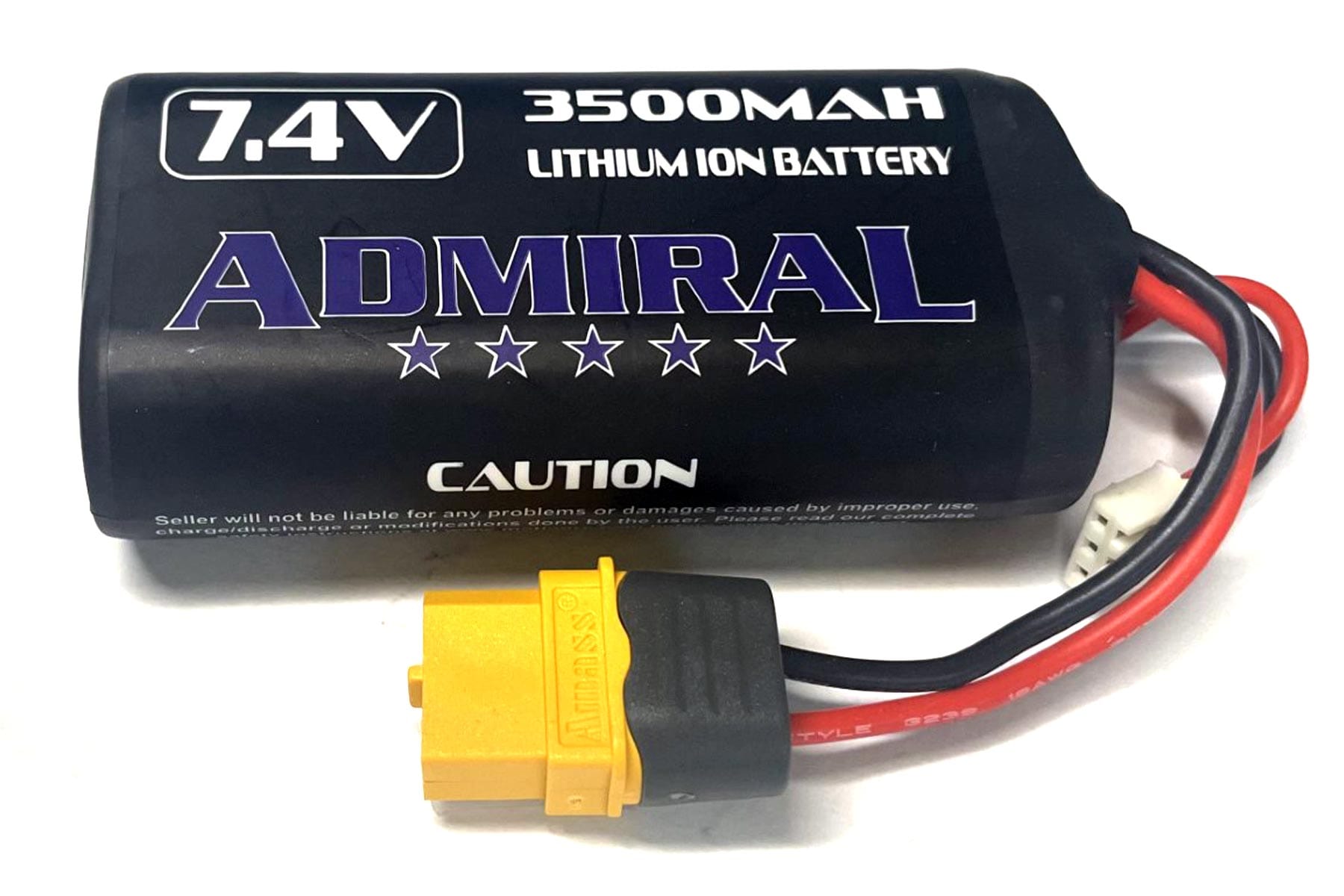 Admiral 3500mAh 2S 7.4V Li-ion Battery with XT60 Connector ADM6024-016
