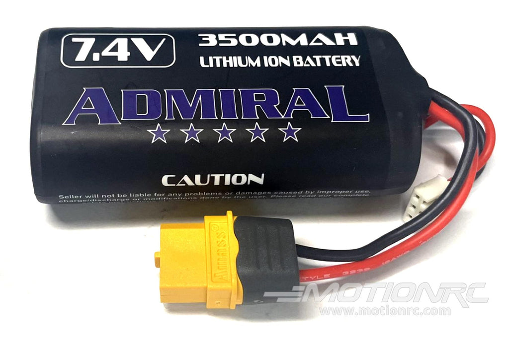 Admiral 3500mAh 2S 7.4V Li-ion Battery with XT60 Connector ADM6024-016