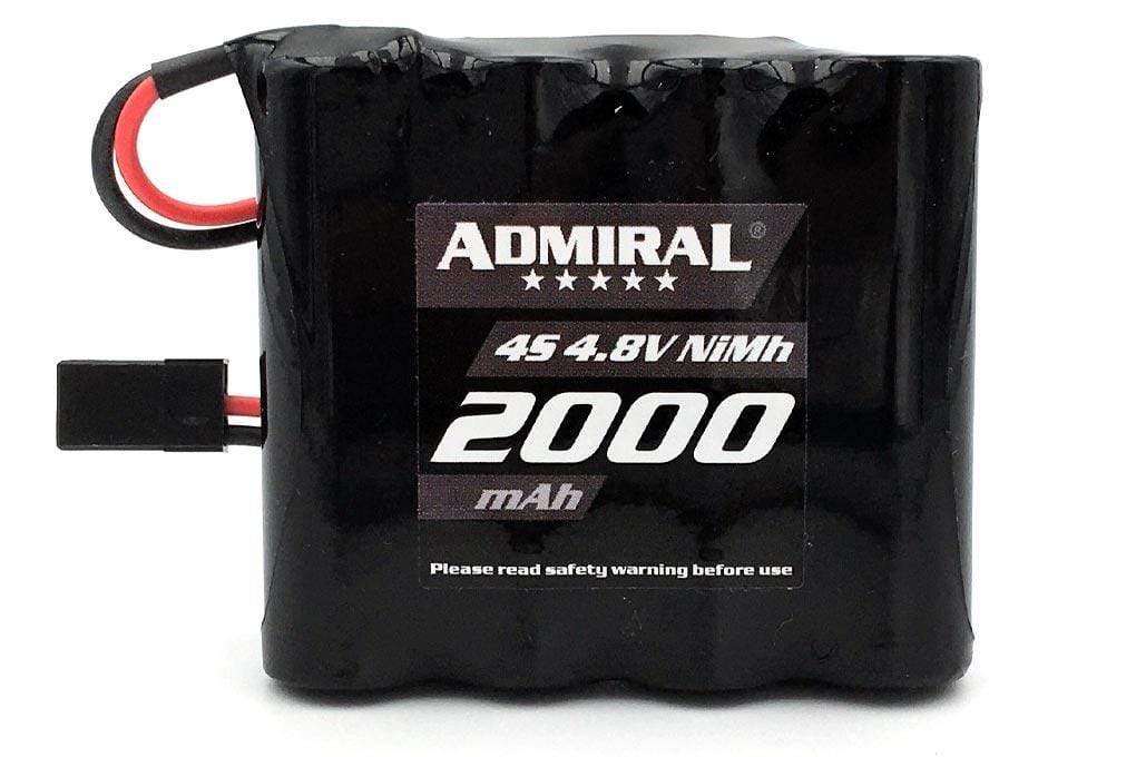 Admiral 4.8V 2000mAh NiMh Receiver Pack with JR Connector EPR20004NIMH