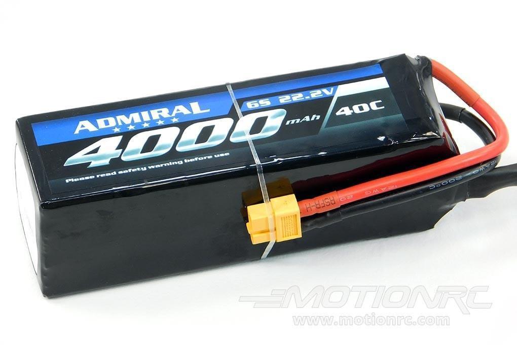 Admiral 4000mAh 6S 22.2V 40C LiPo Battery with XT60 Connector EPR40006X6