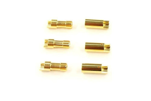 Admiral 5.5mm Gold Bullet ESC and Motor Connectors (3 Sets) ADM55ESCBULLETS
