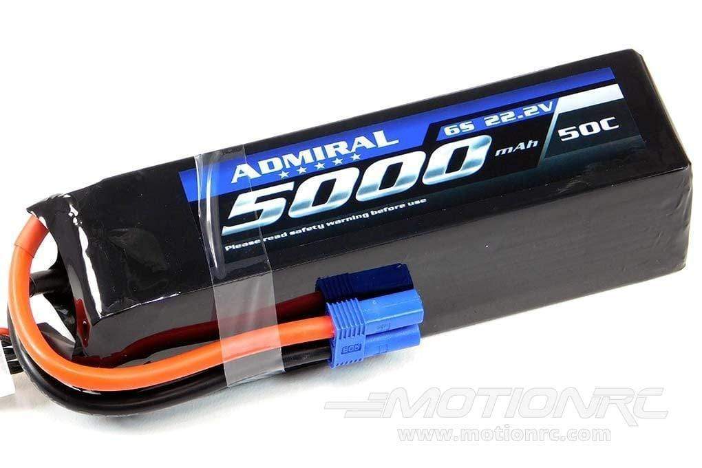 Admiral 5000mAh 6S 22.2V 50C LiPo Battery with EC5 Connector EPR50006